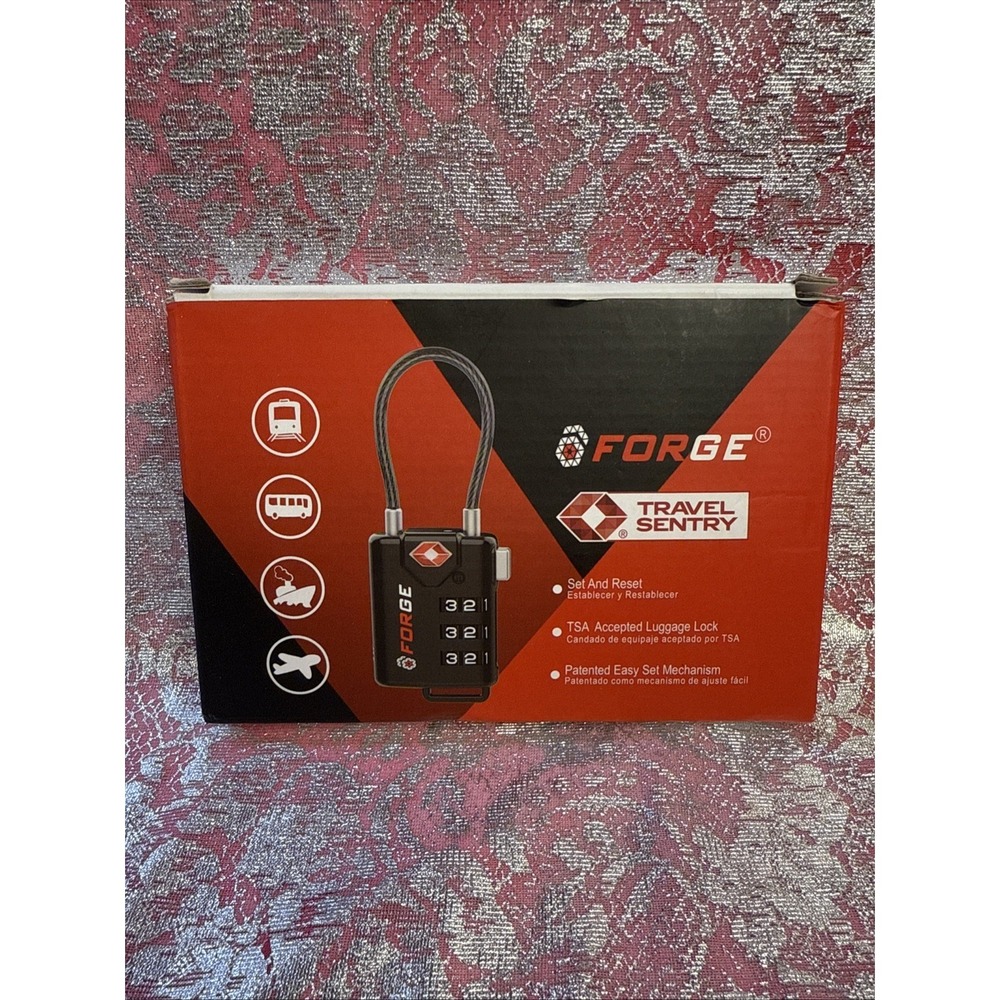 4-pack Forge Travel Sentry TSA21105 TSA Certified Travel Lock NEW